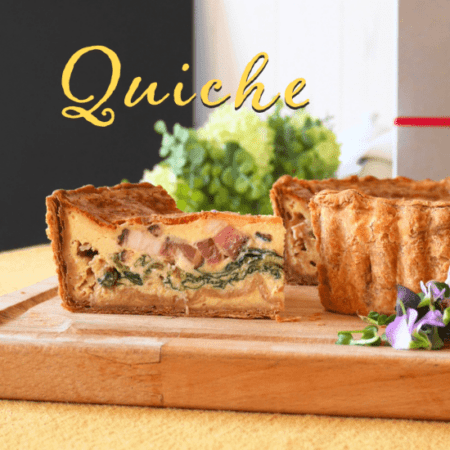 キッシュ・フロレンティーヌ Quiche＝Florentine（ベーコンとほうれん草のキッシュ）｜八王子でケーキのデリバリーならBASEL DELIVERY SERVICE